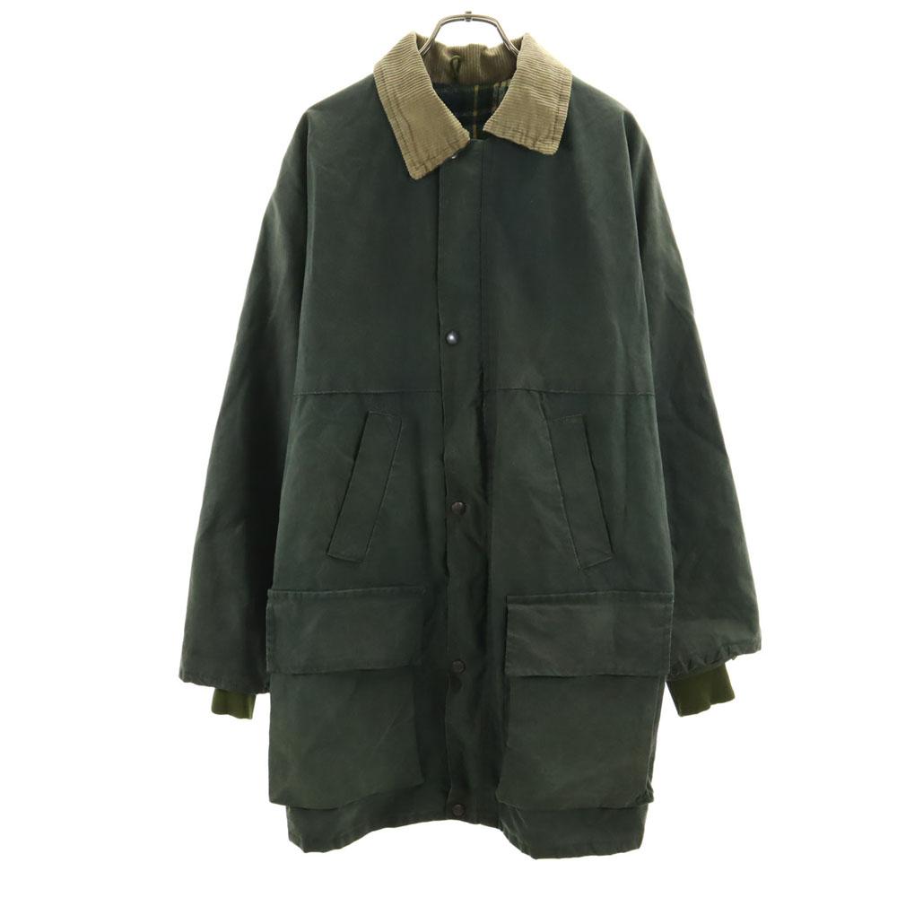 OLD 90s Made in England oiled jacket S khaki coat Men's Used