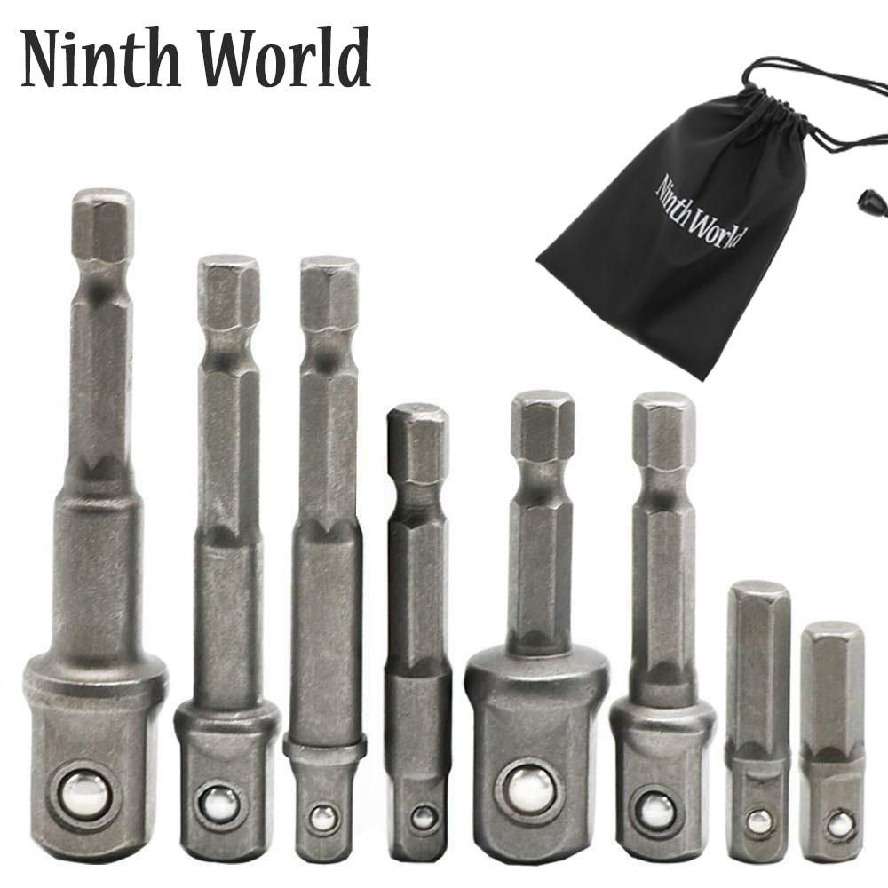 1set Socket Adapter Impact/Extension Set 1/4" 3/8" 1/2" Impact Hex Shank Drill Bits Bar Set Power Drill Adapter Set