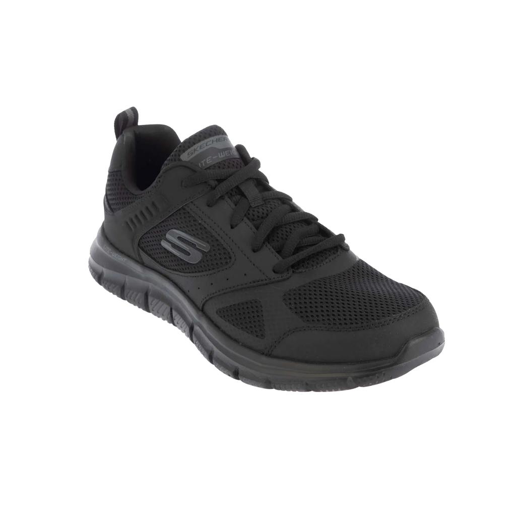 Skechers Mens Track Syntac Coated Leather Trainers
