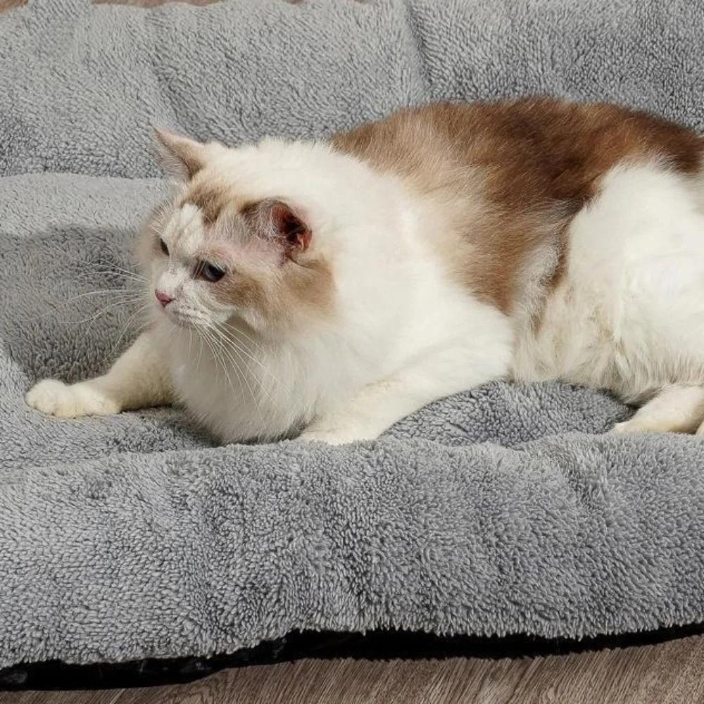 Warm Pet Plush Pad Surrounding Style Cat Cage Mattress Pet Floor Pad Dog Bed Mat  Pet Rest