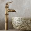 Antique Brass Bronze Black Finish Bathroom Basin Hot&Cold Mixer Tap High Quality Waterfall Faucet