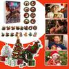 Christmas Countdown Advent Calendar With Santa Claus Dragon Acrylic Ornaments For Holiday Decor