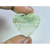 41Cts.Natural Fluorite Carving Heart Shape Cabochon Loose Gemstone 29X25X6MM B-119