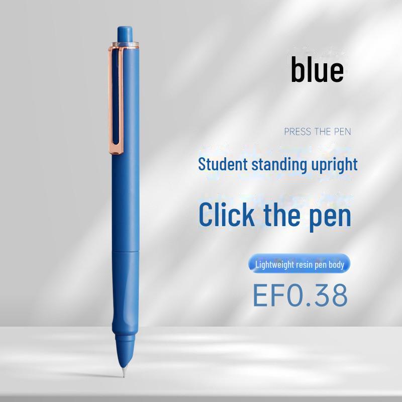 Zhengzi Student Fountain Pen - Iridium Gold 0.5mm Nib, 0.38mm Replaceable Ink Capsule, Steel Construction