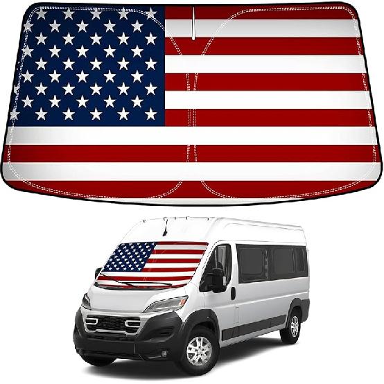 Bestview Windshield Sun Shade For Dodge Ram 1500 2009-2018, Fit Front Window Sun Shade Sun Shade Protective Film Blocks UV Heat, Foldable 3 Layer