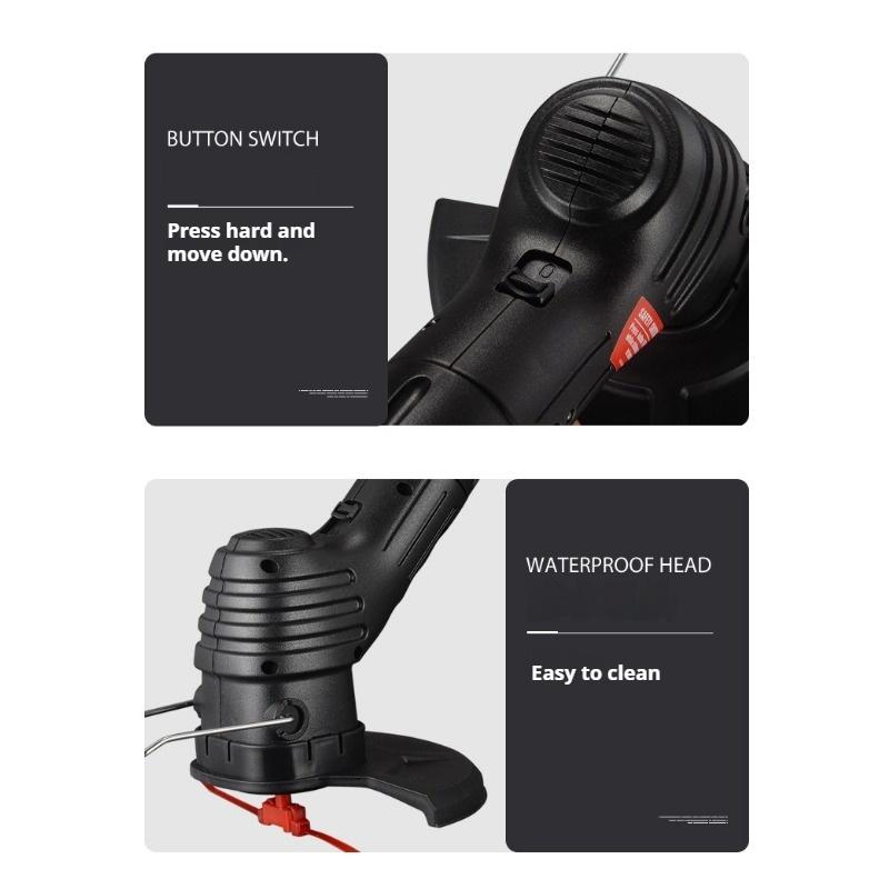 Mașină de tuns iarba electrică portabilă reîncărcabilă fără fir mică plivitoare trimmer de gazon