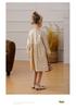 Spring 2026 Korean Forest-Style Floral Print Dress with Pleated Stand Collar, Puff Long Sleeves, and Lace Accents for Girls