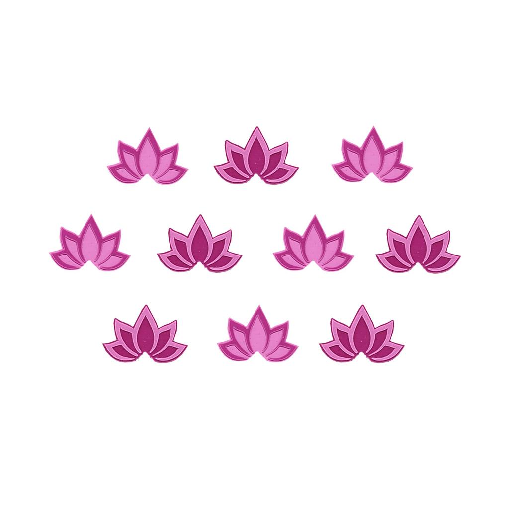 Comet Busters Handcrafted Pink Floral Lotus Bindis (BV1947)