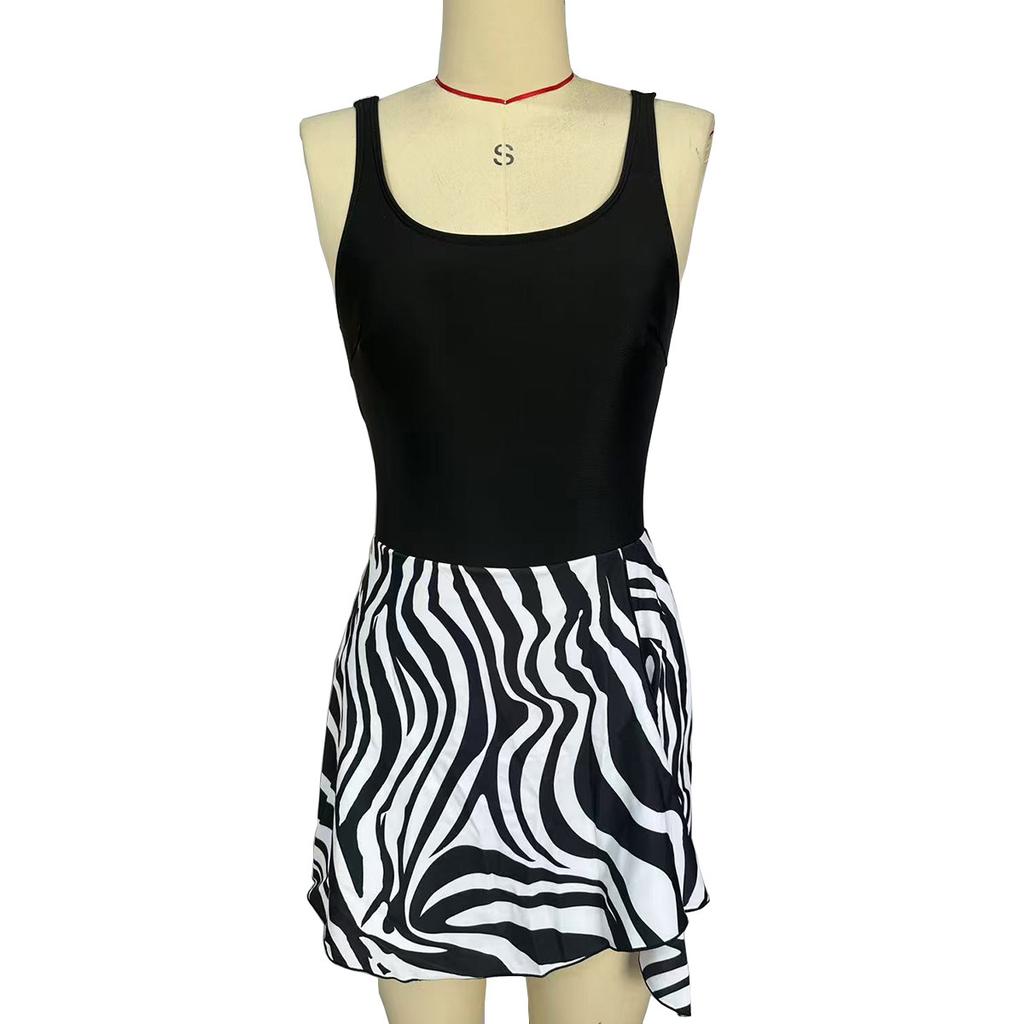 Spring and Summer Women's Sexy Bikini Slim Fit Dress Swimsuit with Printed European and American One-piece Swimsuit