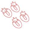 100 Pcs Cute Fruit Strawberry Paper Clips Strawberry Shape Metal Paper Clips  Book Marking