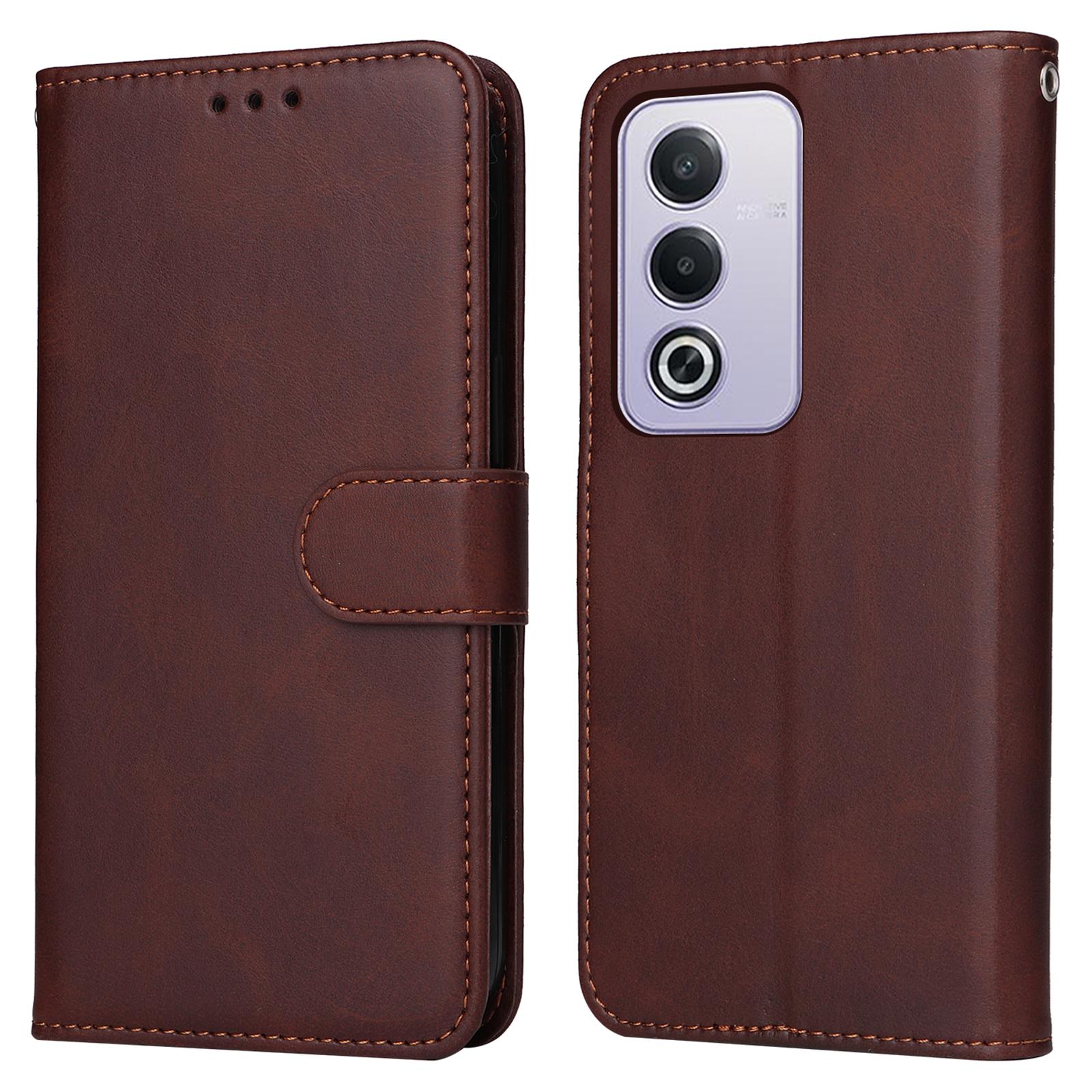 

For Oppo A3 Pro (Global) 5G/(India) 5G Case PU Leather Phone Cover with Cash/Card Slots A