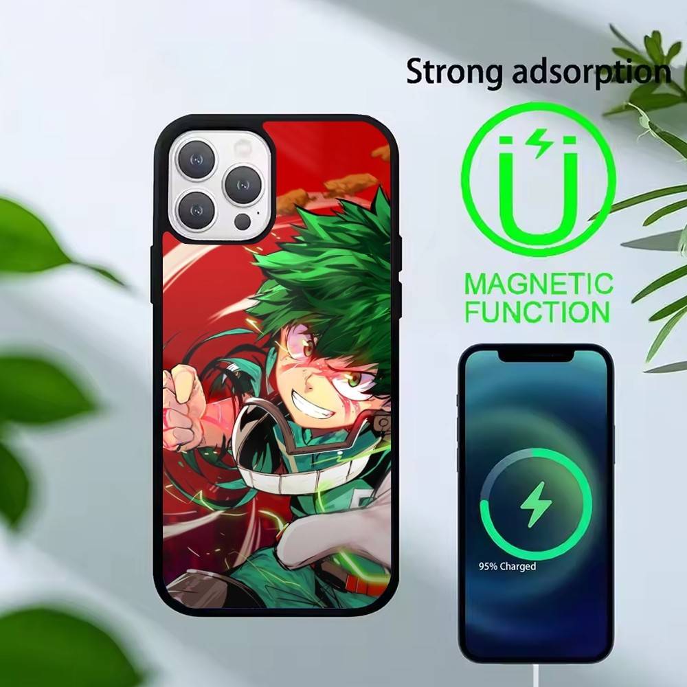 Katsuki Bakugo R-Hero Academia Phone Case For iPhone 14,16,15,13,17,12,Plus,Pro,Max Magnetic For Magsafe Frosted Cover