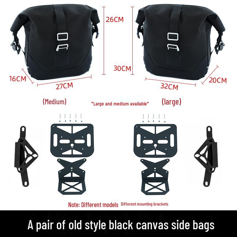 Yangtze 400/450/700 Bumper Guard Bar with Quick Release Backrest and Retro Saddlebag