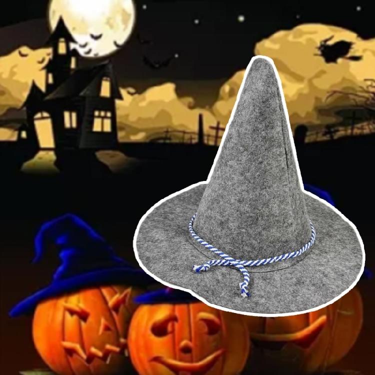 Halloween Enchanter Witch Hat Unique Wizard Men Women Retro Costume Cosplay