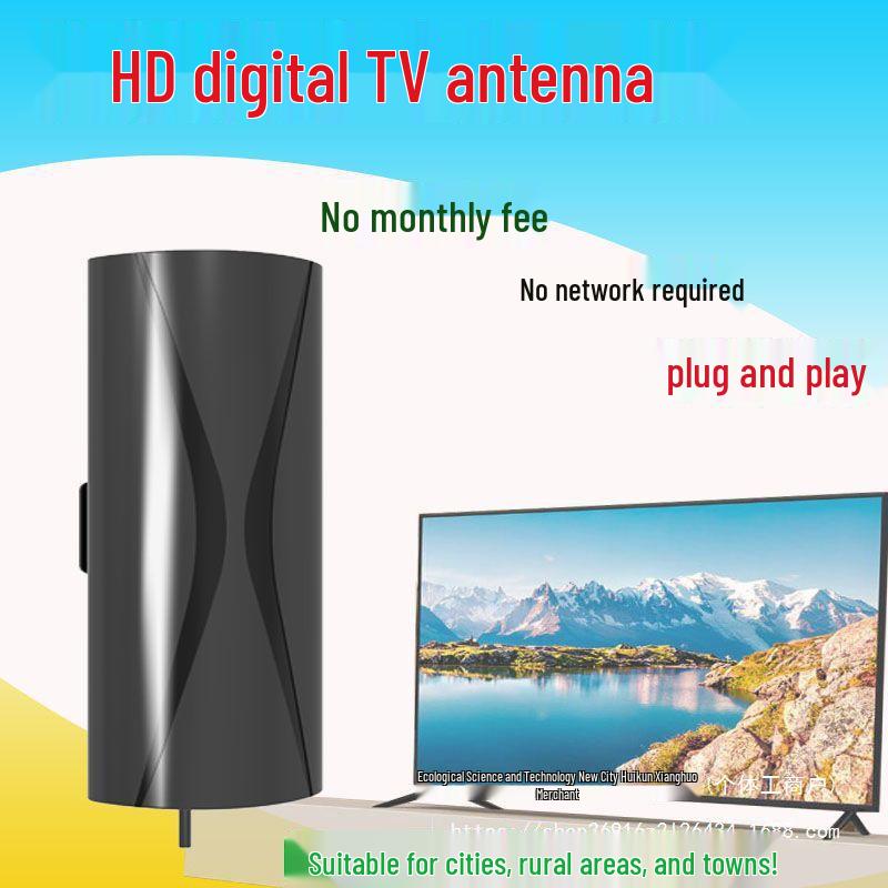 HD Digital TV Antenna for Indoor/Outdoor Use with Old-Fashioned Set-Top Box Compatibility