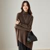 Women's High-Neck Loose Wool Batwing Sweater