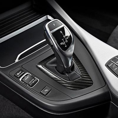 Carbon Fiber Car Karbonový kryt hlavice řadicí páky Ozdobná nálepka Příslušenství pro BMW F30 F34 F20 F21 F22 F23 F32 F33 F36 F45 F46