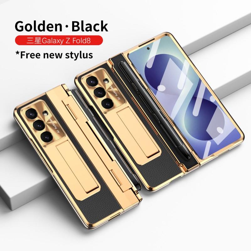 Slim Leather Case Galaxy Z Fold8 Fold7 With Pen Slot Shockproof Stand Support Premium PU Cover