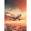 Sunset Aviation Airplane Canvas Painting  Poster Picture Wall Art HD Print Pictures No Framed Pilot Room Decoration Cuadros