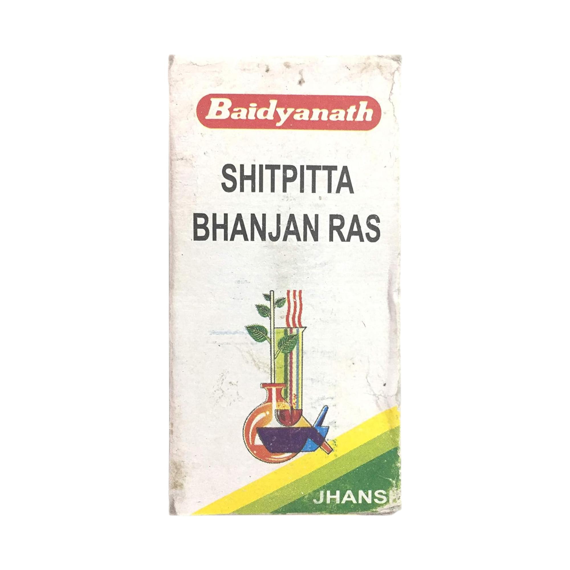 

Baidyanath Jhansi Shitpitta Bhanjan Ras Ayurvedic Herbal 10g Pack for Skin and Digestive Support