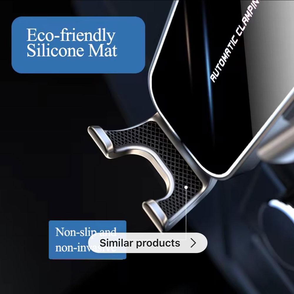 Car Phone Holder with Ventilation Hook 360 Degree Rotation Installation Anti Shake Support Car Bracket Gravity Auto Phone Holder