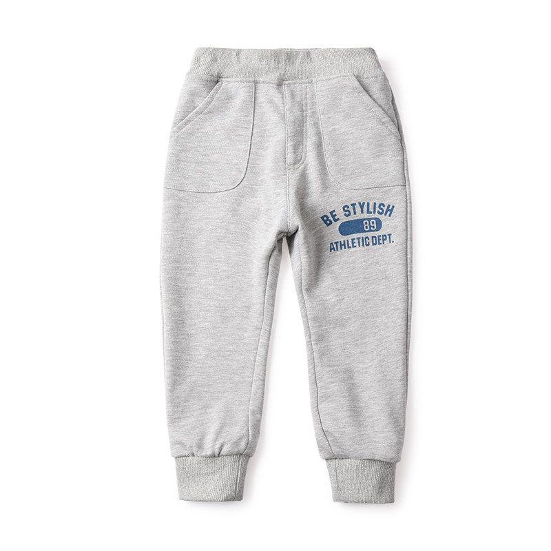 Exported to Japan Cotton Terry Autumn and Winter Men s Pants Light gray 120