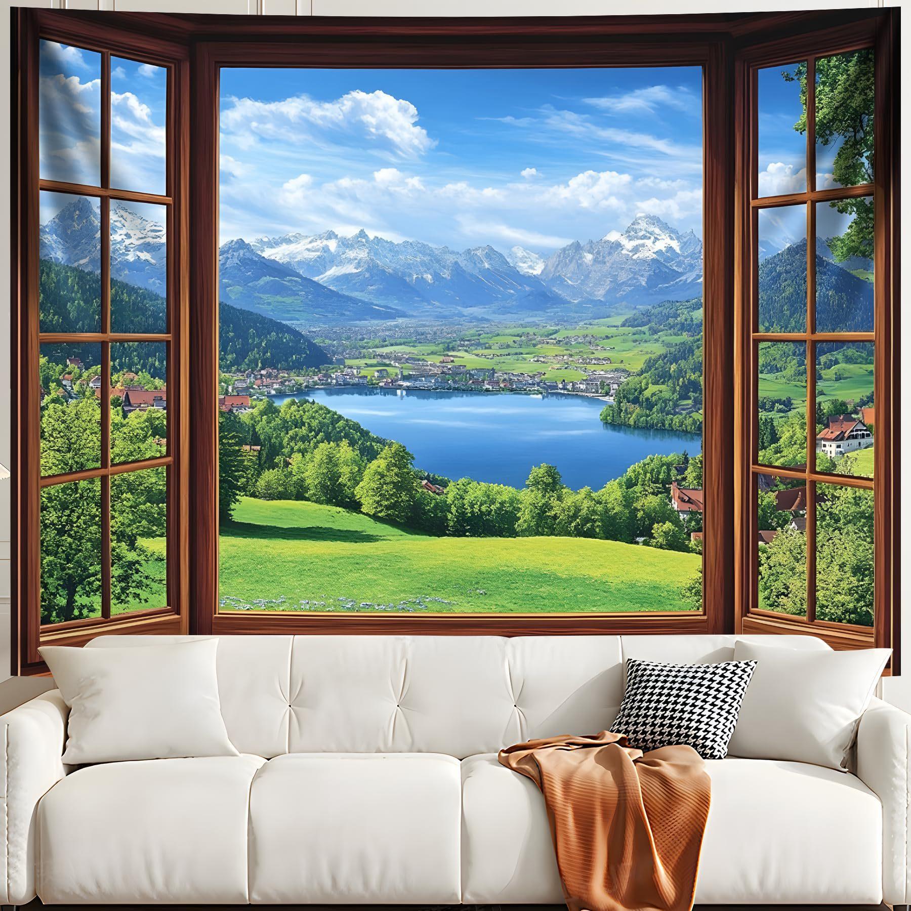 Forest Trees Tapestry 75x100 чёрный