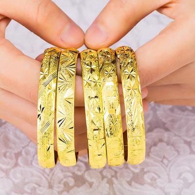 Bracciale da donna in Oro Vietnamita con Sabbia Stellare - Lega di Rame Duratura, Accessorio Popolare Transfrontaliero
