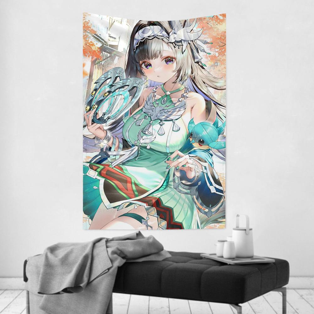 Lan Yan Genshin Impact Tapestry Room Decor Wall Cloth Party Hanging Background Room Decor Baby Room