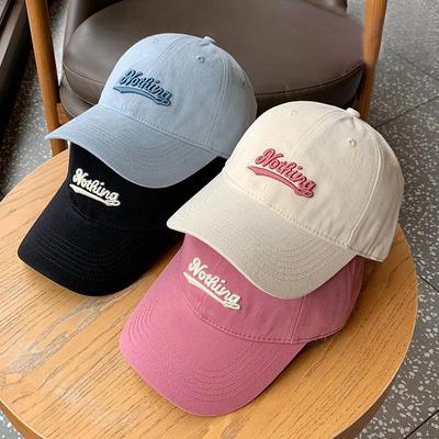 New Letters Embroidery Baseball Cap Women Soft Cotton Snapback Peaked Sun Hats Casual Sport Hip Hop Dad Trucker Caps