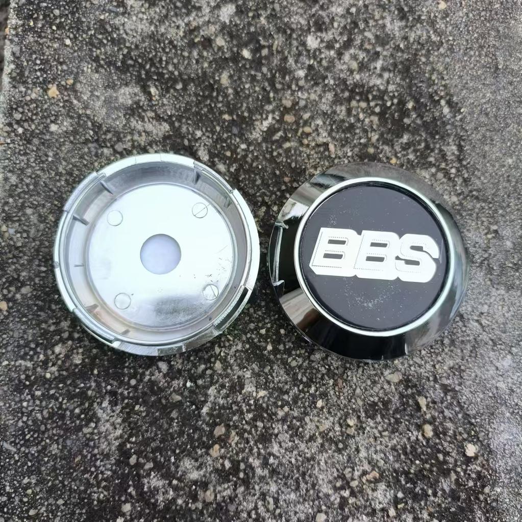 BBS Emblem Badge 4pcs 64mm-45MM Chromium Silver Wheel Center Caps Hub Rims Cover Car Styling