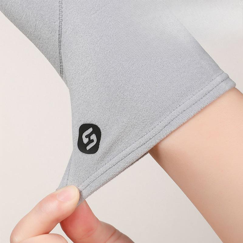 Autumn and Winter German Velvet Warm Women's Gloves Plus Velvet Thickened Windproof Cold and Anti Slip Touch Screen Electric Vehicle Outdoor Riding
