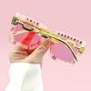 Happy Birthday Girl Sunglasses for Women and Girls, Square Cute Pink Party Glasses for Birthday Gift Accessories