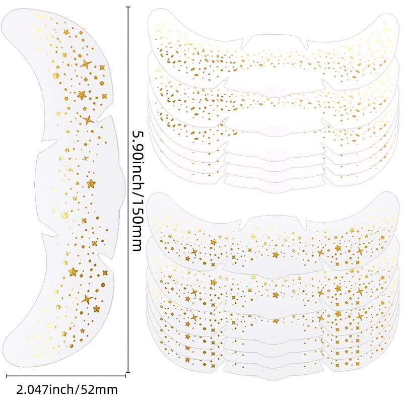 Heißes Roségold Sommersprossen Temporäre Tattoo Aufkleber Heißprägung Sommersprossen Make-up Patches Gesichts-Make-up