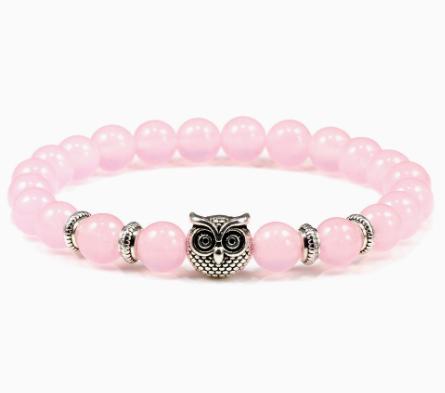 Beaded Owl Yoga Bracelet