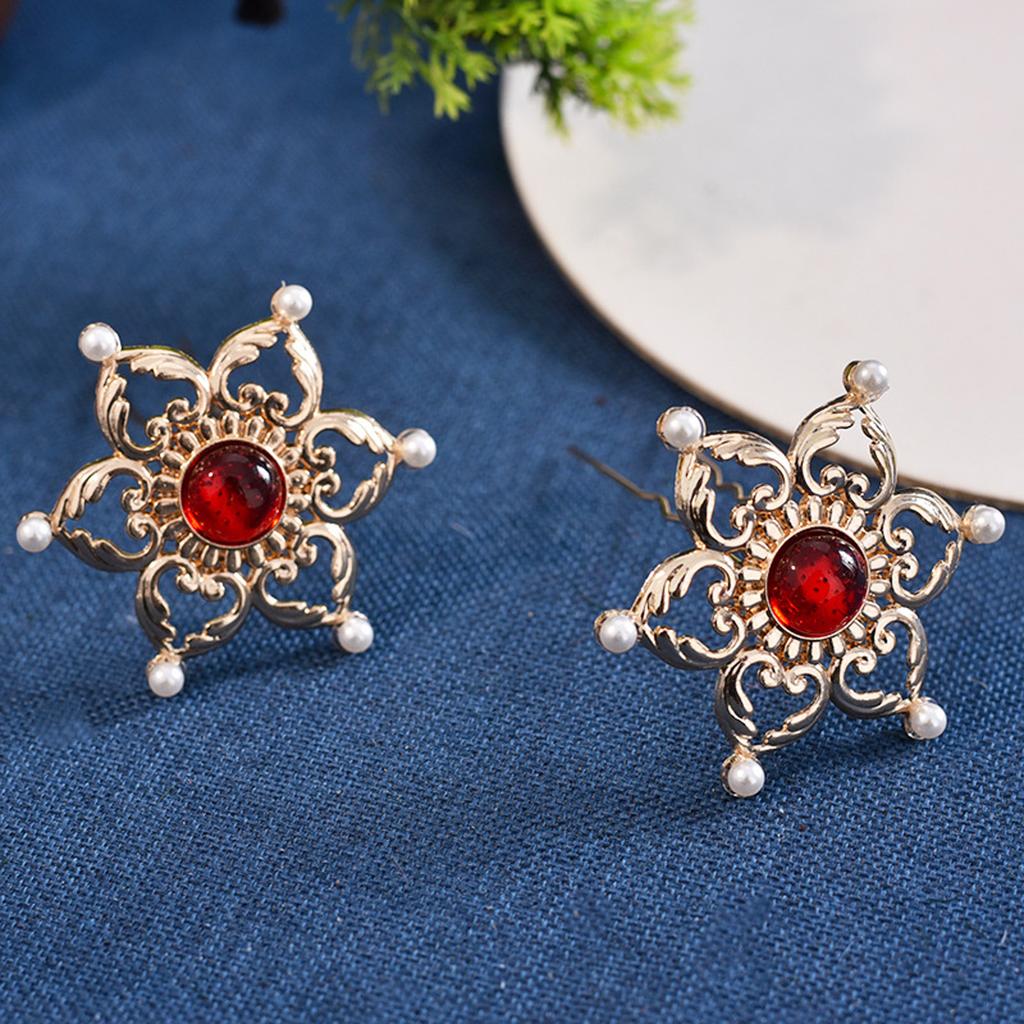 Vintage Chinesischer Stil Blume Haarnadel Herzförmige Hohle Lotusblume Haarnadel Für Frauen Hanfu Cheongsam Hochzeit Haarschmuck