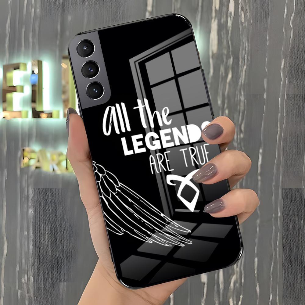 S-Shadowhunters Rune Phone Case For Samsung A25 A13 A33 5G A54 A36 A35 A56 A52 A14 Shockproof Glass Cover