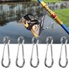 20pcs bag Hawaii Clips Stainless Steel Pin Powerful Fast Link Clip Fishing Tackle Interlock Accessories6#