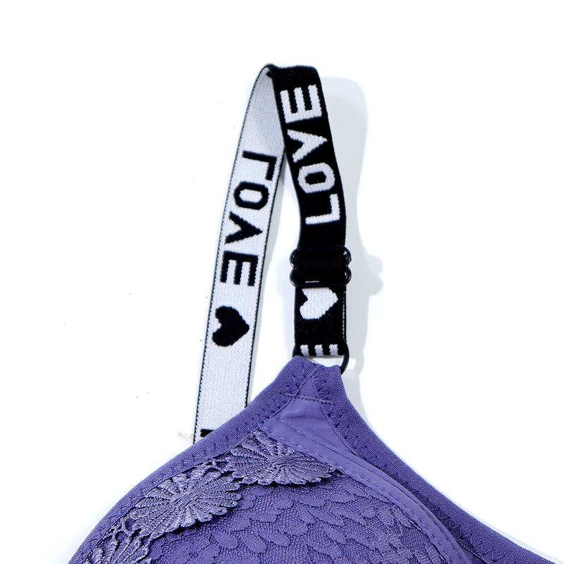 Damen Dünner Übergröße BH Sexy Romantische Französische Spitze BH Druck Push Up mit Bügel BHs 85C-100C-28012