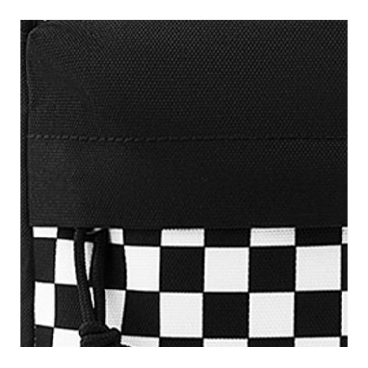 Vans Checkerboard Zip Crossbody Bag Unisex bags Black White VN0A53DO705