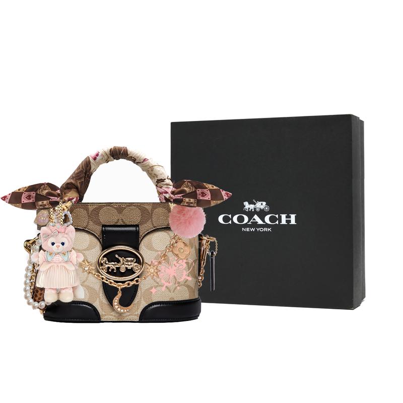 COACH handbag [Customized bag] Georgie 20, classic, fashionable and versatile JELLYCAT Fengyue Boundless Gift Box Basic Package (Bag + Dust Bag)