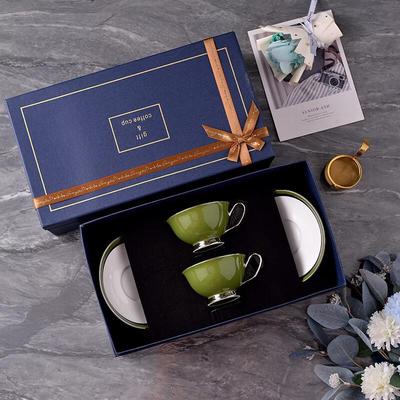 Shangqi Luxury Vintage Coffee Cup and Saucer Set