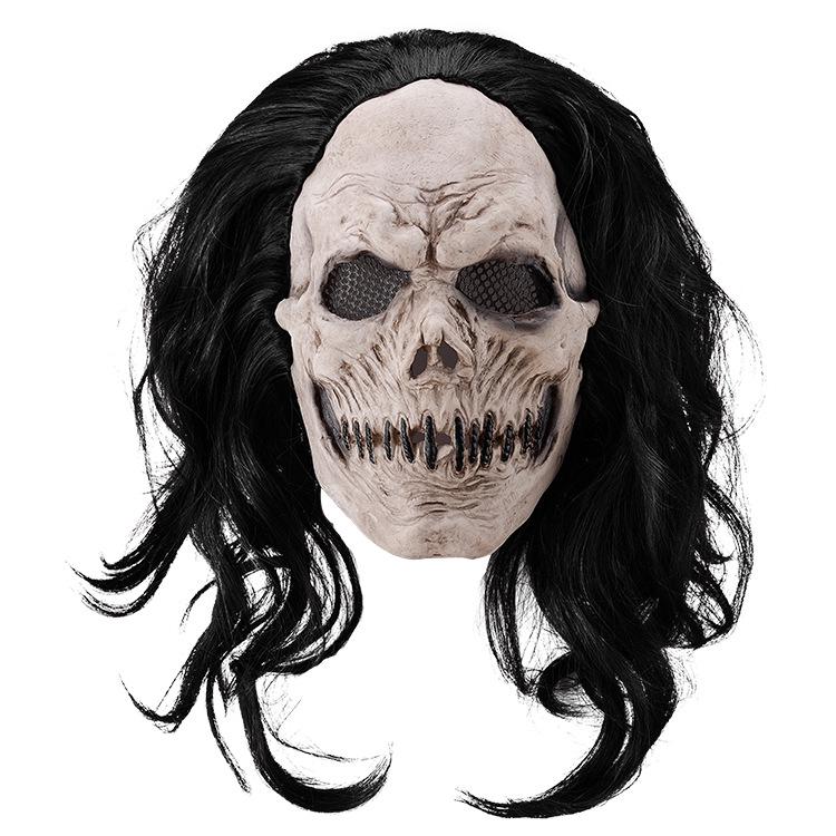 Screaming Skull Mask - Horror Bleeding Headgear for Halloween