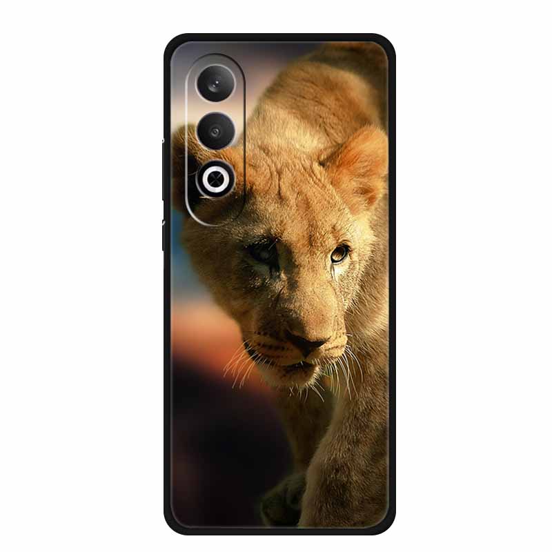 Für OnePlus Nord CE4 Hülle Weiche Schwarze Silikonhüllen Abdeckung für OnePlus Nord CE 4 5G Cartoon Tier Funda 6.7" 1+ Nord CE4 Abdeckung