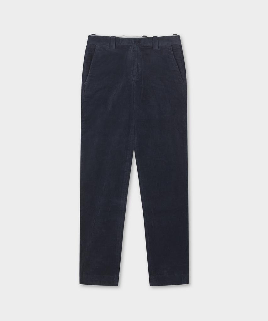 BROOKS BROTHERS Slim Fit 8W Corduroy Pants (Navy) (Bbpcmnf402)