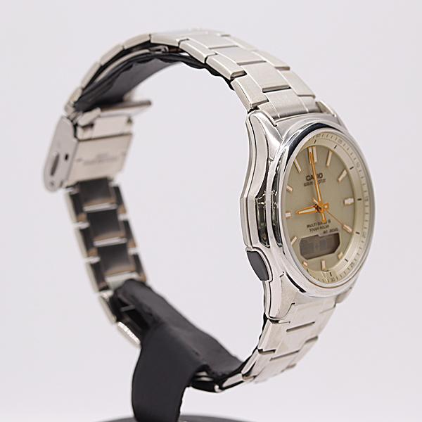 CASIO fully functional WAVE CEPTOR stainless steel NSK, WVA-M630D-9AJF radio-controlled solar-powered Analog-Digital men's watch.