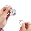 Resilience Retractable Anti-lost Metal Badge Reel Safety ID Card Holder Burglar Trinket Key Buckle