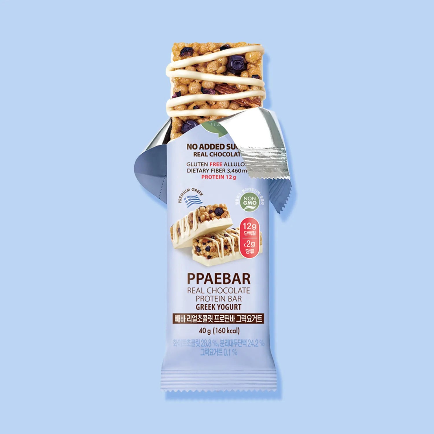 PPAEBAR Real Chocolate Protein Bar #Greek Yogurt 40g 40g