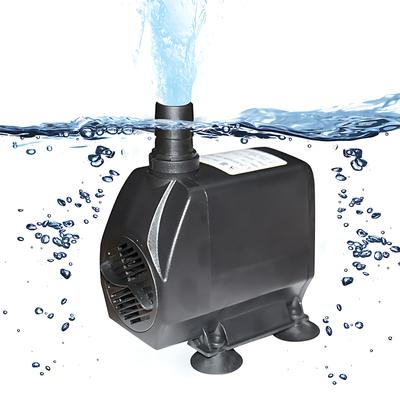 Mini Submersible Water Pump Flow Adjustable Max 2500L/H Flow 8.2ft Lift Portable Electric Pump with