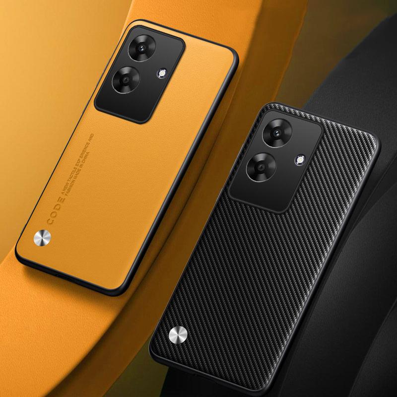 Luxus PU Lederhülle Für Realme Note 60 Rückseite Matte TPU Silikon Stoßfest Vollschutz Handyhülle Für Realme Note60